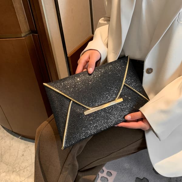 Kvinner Glitter Paljetter Luksus Håndvesker Damevesker Designer Messeng