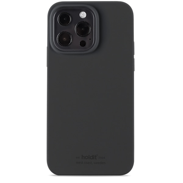 Holdit iPhone 13 Pro - Silikoninen puhelinkotelo - Musta