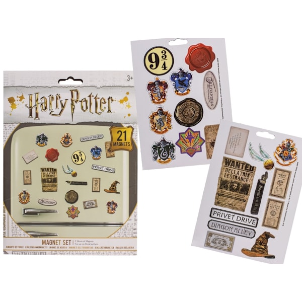 Harry Potter Kylskåpsmagneter Magneter 21st multifärg one size