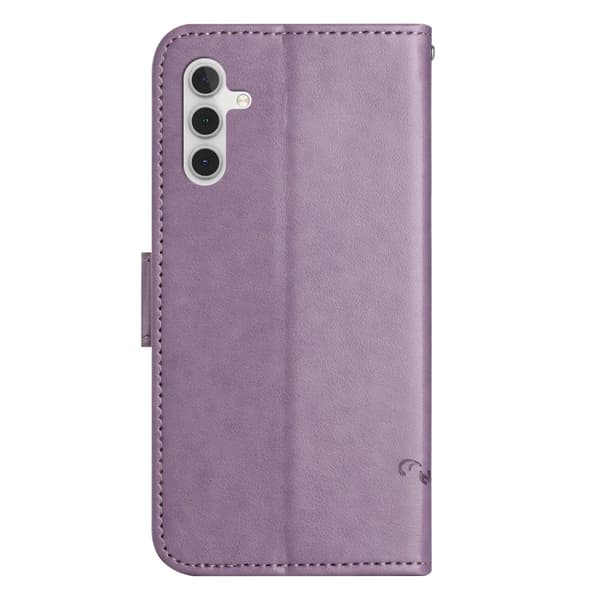 Nahkakotelo, Perhoset, Samsung Galaxy A14, Violetti