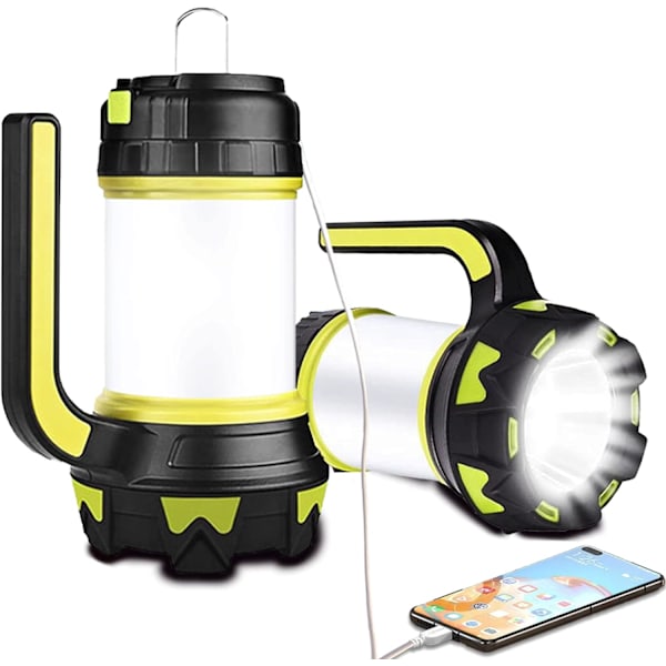 Genopladelig LED Campinglygte Campinglygte IP65 Vandafvisende