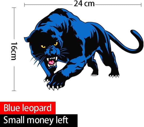 Dyrestickere, Bilsticker Panther Dekoration 3D S