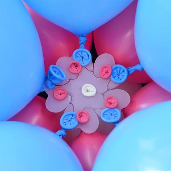 15 stk. Blomsterformede Ballonclips, Blomsterballonforbindelsestilbehør
