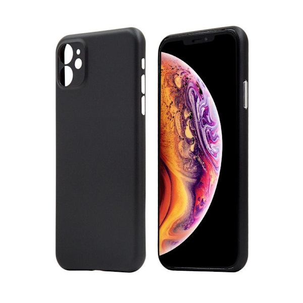 iPhone 12 | Slimmat Mattsvart Skal Svart