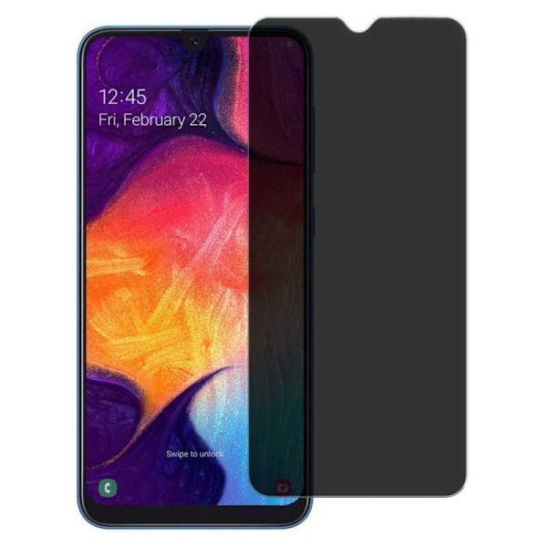 2-PACK Samsung A70 Privacy Härdat glas 0.26mm 2.5D 9H Transparent