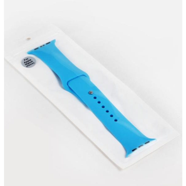 Apple Watch 4, 44mm, silikonrem, blå Blå M