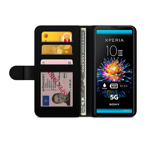 Bjornberry Fodral Sony Xperia 10 III - Svart Marmor