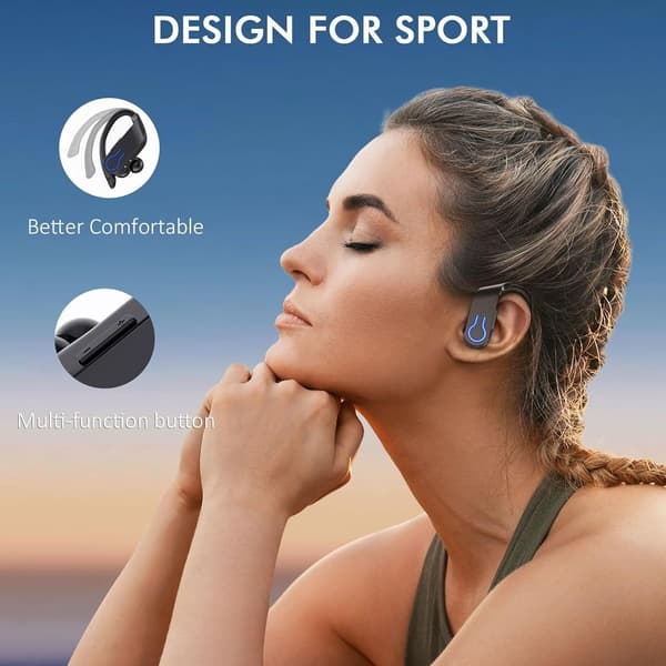 Over-ear TWS Bluetooth-ørepropper med lang batterilevetid