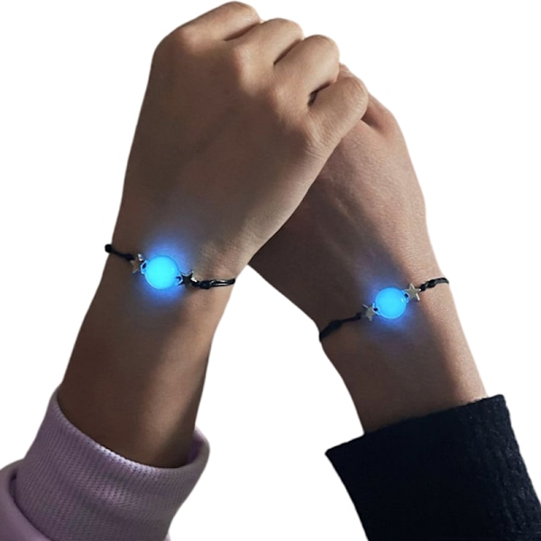 Självlysande armband 2-pack Svart