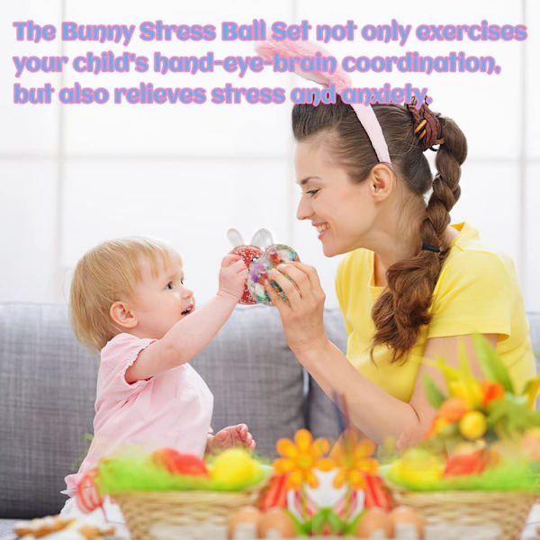 Påsk Stressboll*6st, Påskägg Klämbollar, Squishy Boll