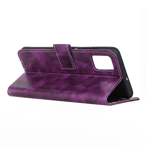 Samsung Galaxy A52 / A52s - Retro Crazy Horse Fodral - Lila Purple Lila