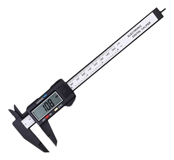 100mm/150mm Elektronisk Digital Skydelære, LCD-display, Lineal