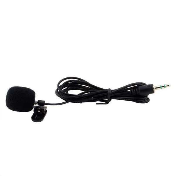 30Hz~15000Hz Mini 3.5mm Slips Lavalier Mikrofon med Klips for Forelesninger Undervisning