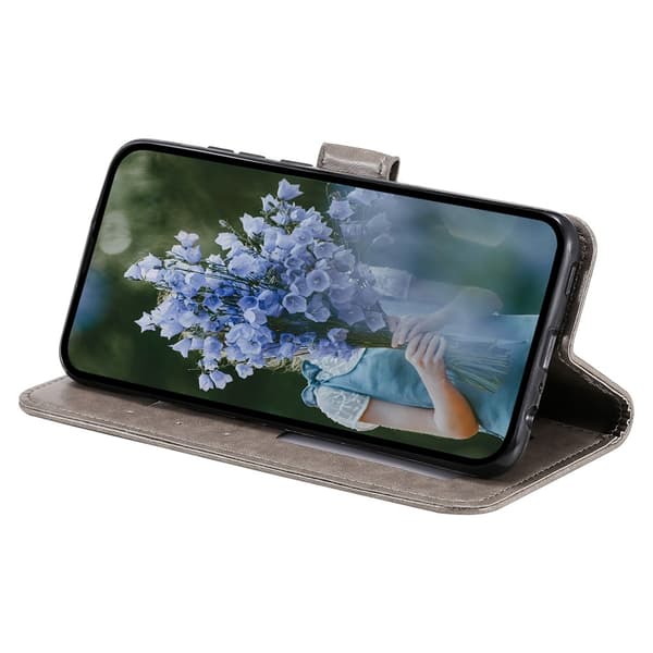 Samsung A55 5G, Mandala, Pungcover, Grå