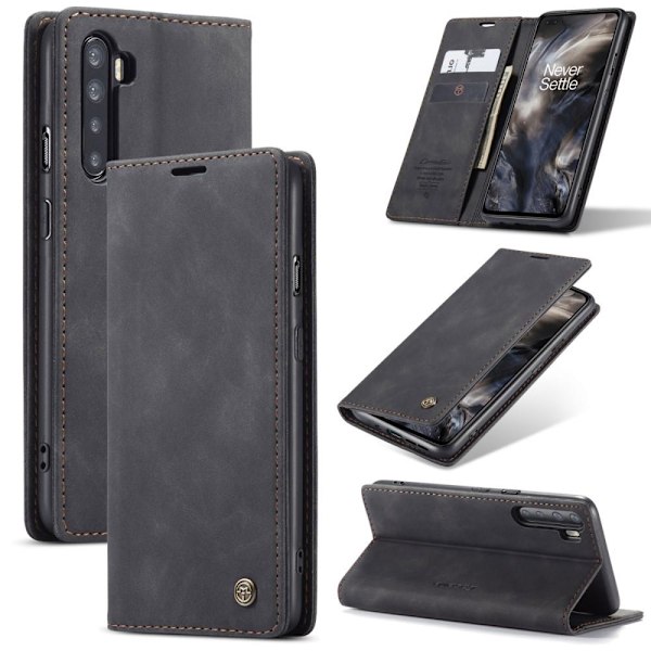 OnePlus Nord - CASEME Vintage Fodral - Svart Black Svart