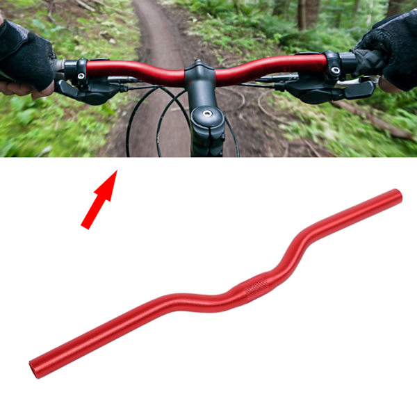 Mountainbike Styren, Aluminiumlegering Material Oxiderar Inte Lätt, Matt Behandling Riser Bar Vacker Och Moderiktig Design Bearbetade Färger