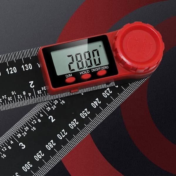 Digital vinkelmåler, 0°-360° vinkelmål, vinkel i rustfrit stål