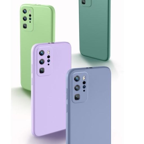 Huawei P40 Pro Skal - Mikrofiber Silikon Mörkblå