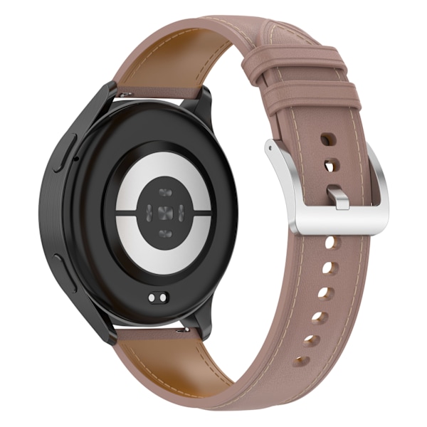 Klockarmband Äkta läder Samsung Galaxy Watch 5 Mörkrosa 20 mm