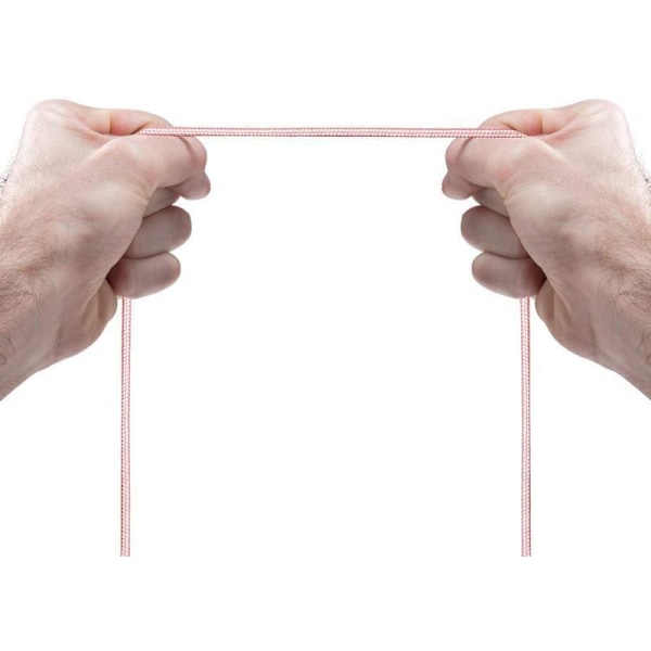2 st Toppkvalitets 2 m iPhone-kabel - Röd