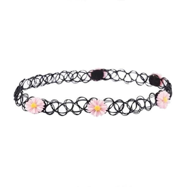 Stretch Choker Halskjede Gotisk Elastiske Halskjeder Flerfarget