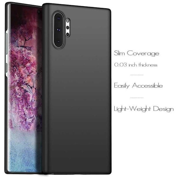 Samsung Note 10 Plus Ultratunt Mattsvart Skal Basic V2 Svart