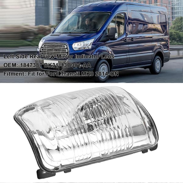 Bakspejl Indikatorlinse Venstre Side 1847387 Erstatning Passer til Ford Transit MK8 2014-ON