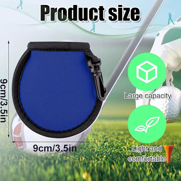 3 stk. Golfboldrenserpose, Golfboldvasker Lomme Pung, Golf