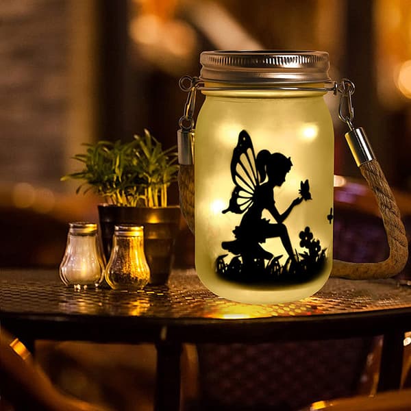 Aurinkovalot, IP44 vedenpitävät ulkokäyttöön tarkoitetut Mason Jar -aurinkovalot