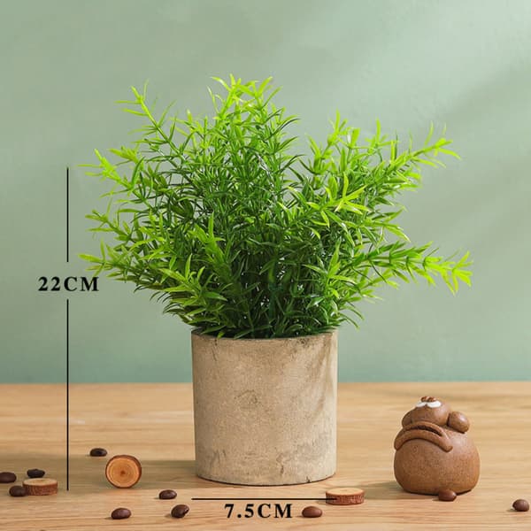 Kunstig potteplante mini kunstige planter potter 1 stk
