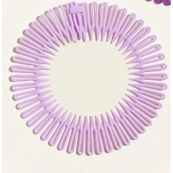 Zic zac diadem i plast (8 färg val) 2 brun