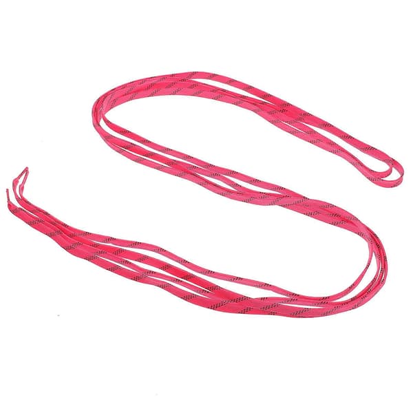 1 par polyester snørebånd issko voks snørebånd rulleskøjter voks snørebånd (pink)