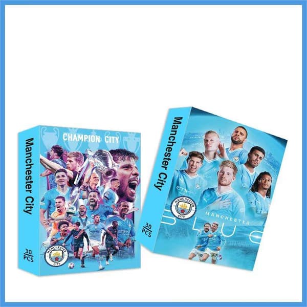 Fodboldklub Samlekort LOMO-kort, 30 kort pr. sæt - Manchester City-01
