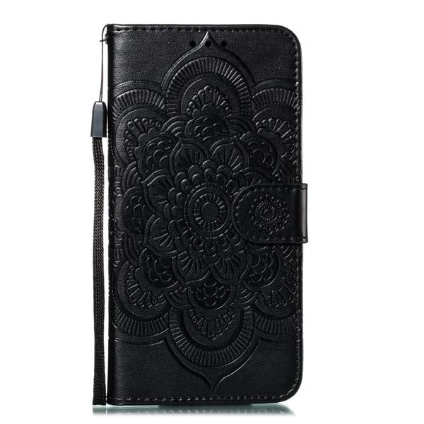 iPhone 11 - Sun Mandala Plånboksfodral - Svart Black Svart