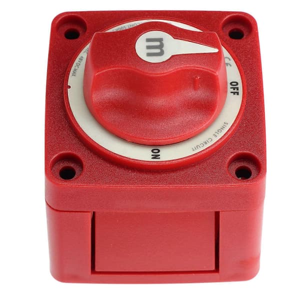 12V til 48V bådbatteriafbryder 300A rød batteristrømafbryder til autocamper, rejsevogn, camper, lastbil, ATV, UTV