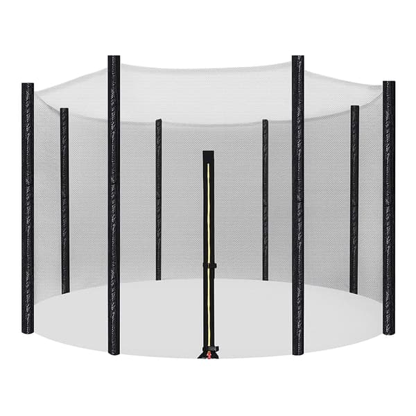 Sikkerhedsnet Erstatningsnet til Trampolin Ø 183cm, Havetrampolin Erstatningsnet til 6 Stænger, Net Udenpå, Reservedel Rivfast, UV-resistent