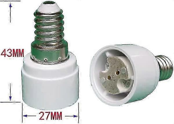 Set med 4 E14 till G4 Mr16 Gu5.3 Gu4 Basadapter för LED eller Halogenlampa