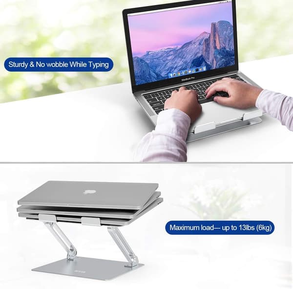 LS10 Laptop Stativ, Ergonomisk Laptop Stativ, Aluminium Laptop Stativ