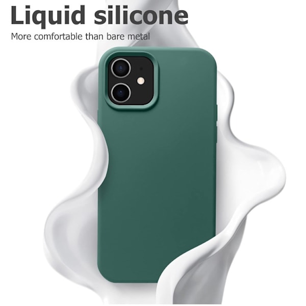 iPhone 11 - Gummibelagt Støtsikkert Silikondeksel Grønn