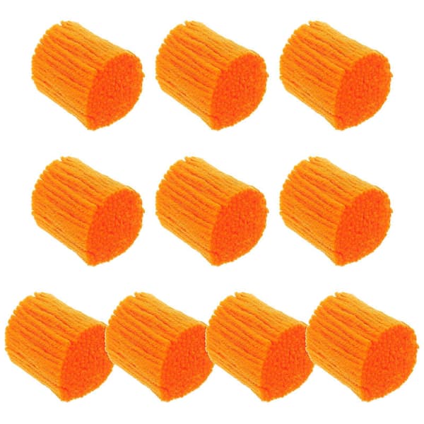 10 ruller Latch Hook Tæppegarn Praktisk Latch Hook Uldgarn DIY Knyttet Tæppegarn Orange