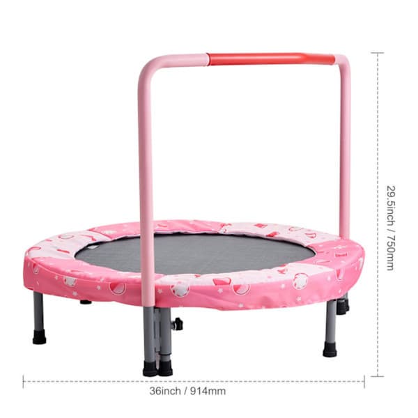 SucceBuy 36\" Trampolin til børn. Sammenklappelig Mini. Indendørs & Udendørs