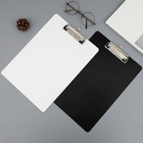 Klemme Skriveplade Multifunktionel Hård Papirhandel A4 A5 A6 Filmappe Dokumentholder til Studerende Sort A4 Black A4