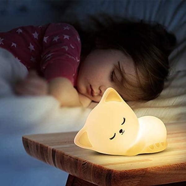 Söt Kitty Kids nattlampa, Cat Kawaii födelsedagspresentrum