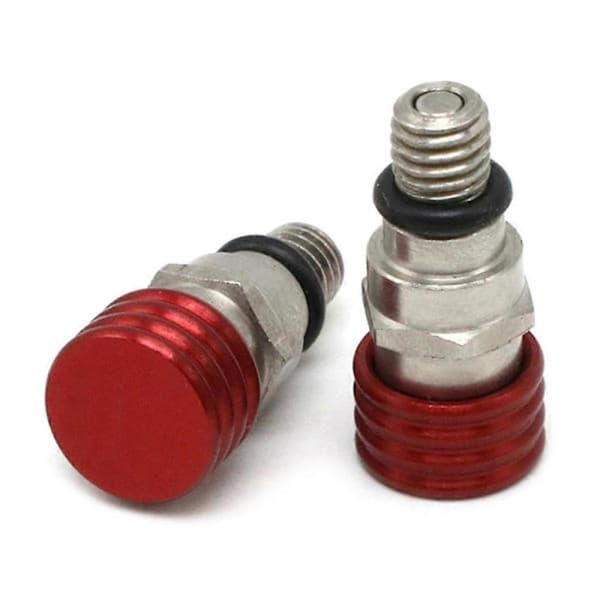 M5 Racing Luftfjæring Gaffel Luftventil for Ventil db Svart Red