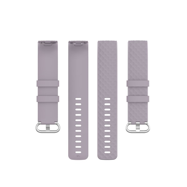 Silikonarmband Till Fitbit Charge 3/4 Lila