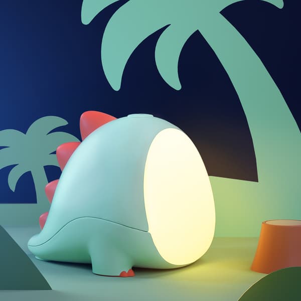 USB-ladattava dinosaurus-LED-yövalo (vihreä)