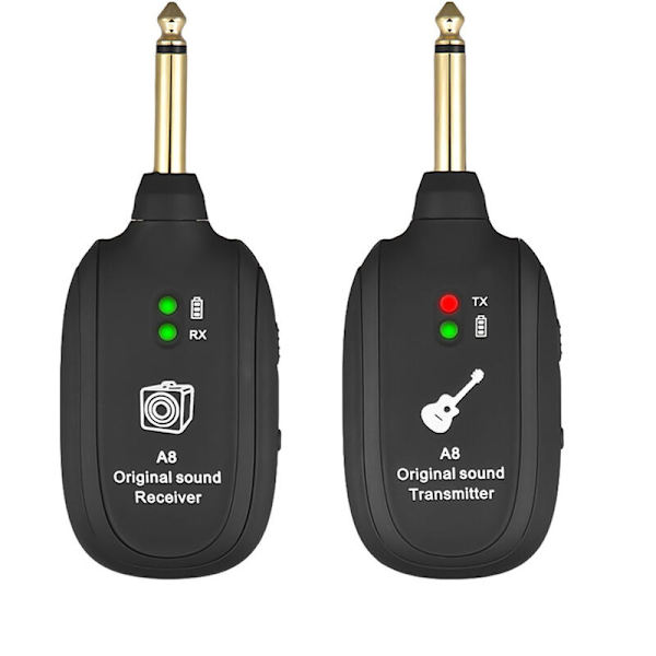 Trådløs guitar sender modtager A8 elektrisk guitarsystem