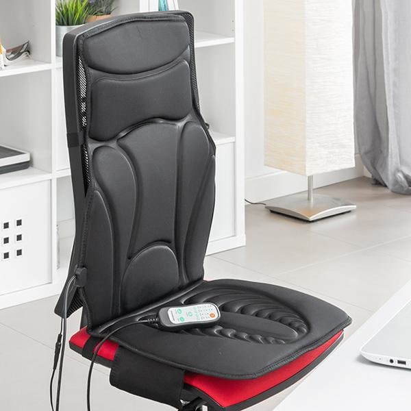 Massagedyna Shiatsu Massage - Masserar rumpa, lår, rygg & nacke Svart
