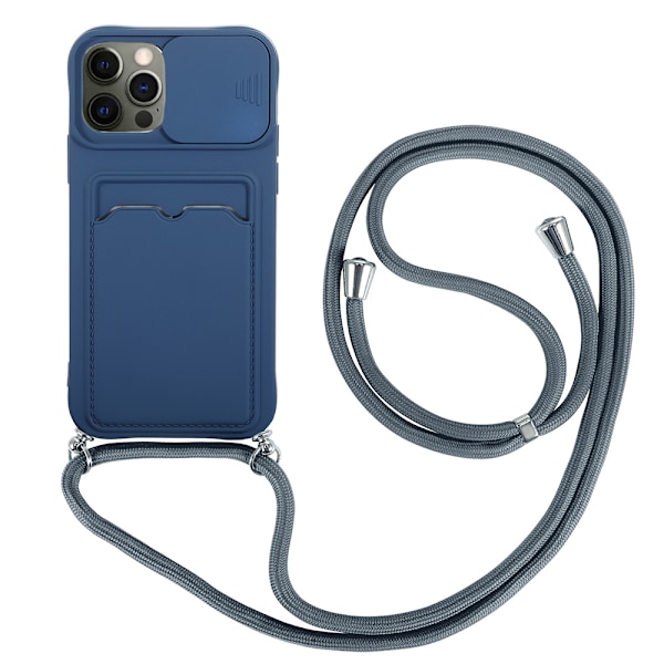 iPhone 12 Pro Max - Skal med Korthållare Röd