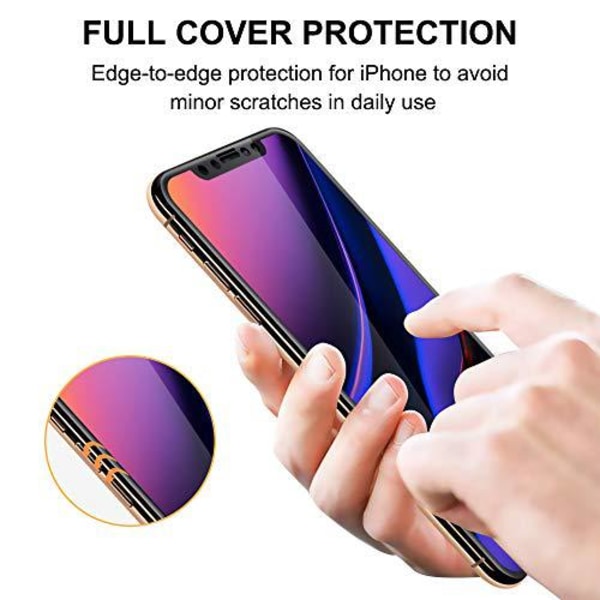 2 st full täckning  iPhone 11 pro max / iPhone Xs max-skärmskydd